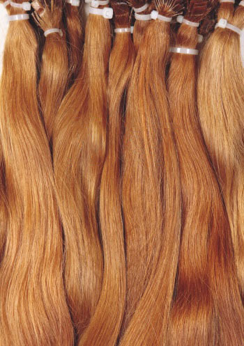 палитра цветов волос для наращивания - 27 Рыже-золотистый русый
